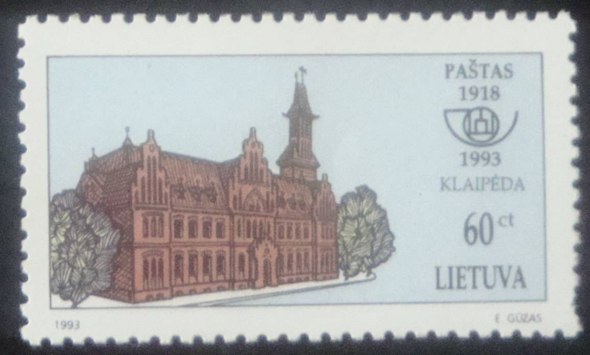 1918 1993. Почта Литвы. Lithuania 1993. Картинка почта Литвы.
