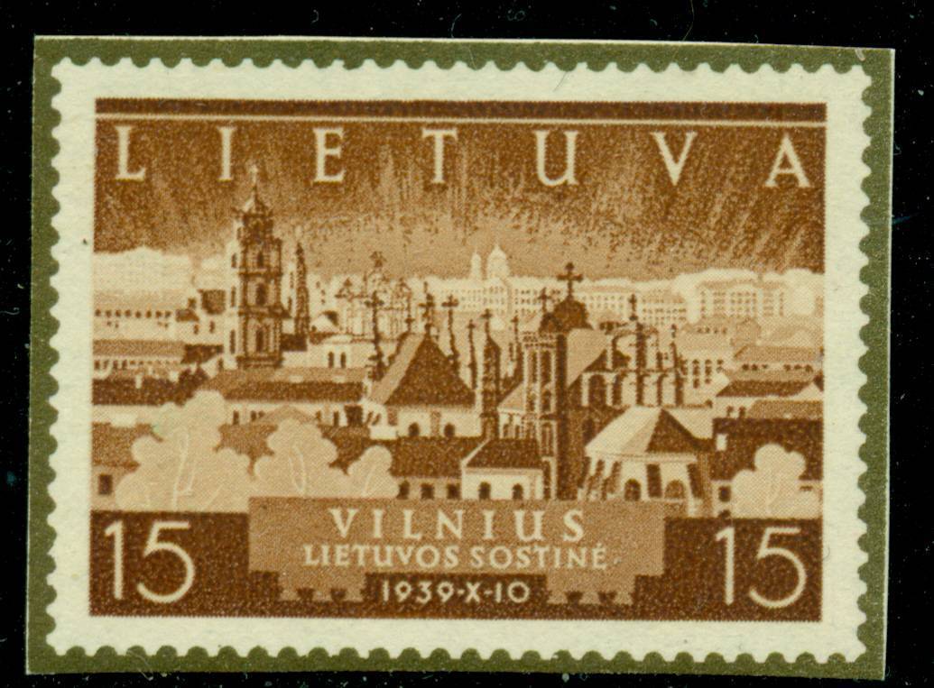 Михель до 1940 Латвия. Alex trade Vilnius Republic of Lithuania штамп.