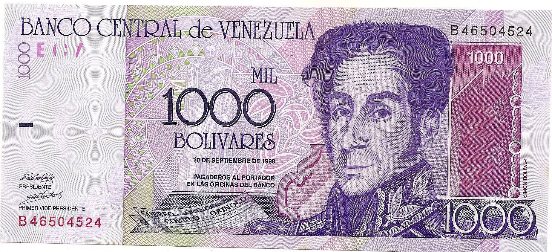 Купить Купюры Венесуэлы 10 Боливар 2008 Год