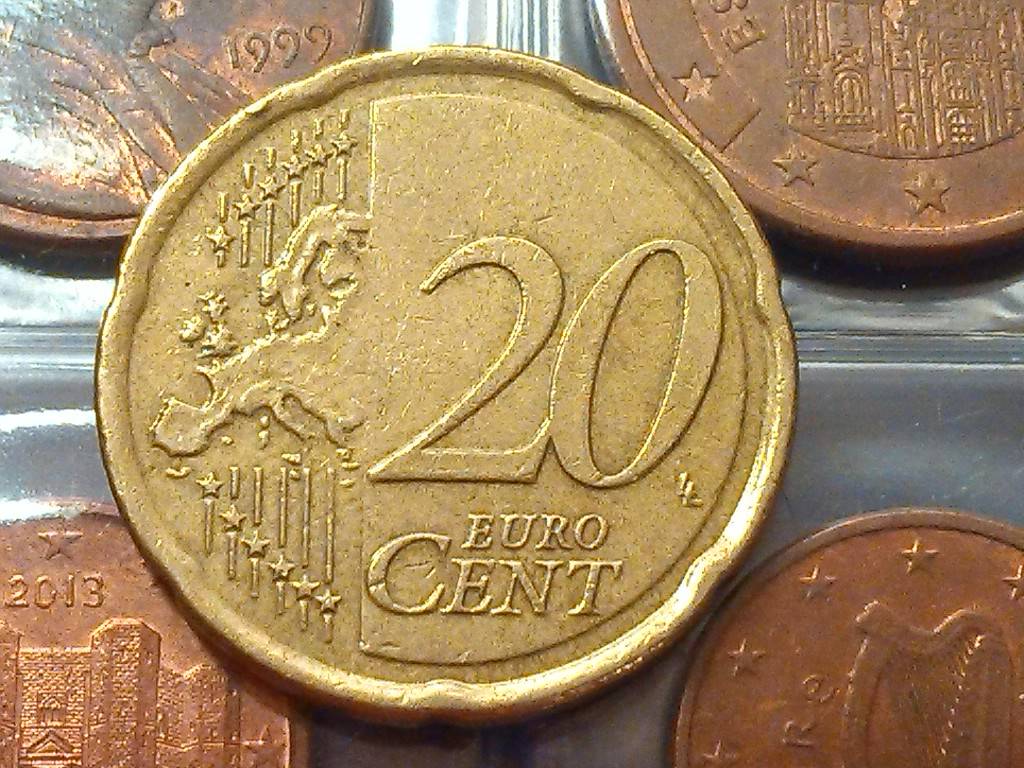20 евроцентов в рублях