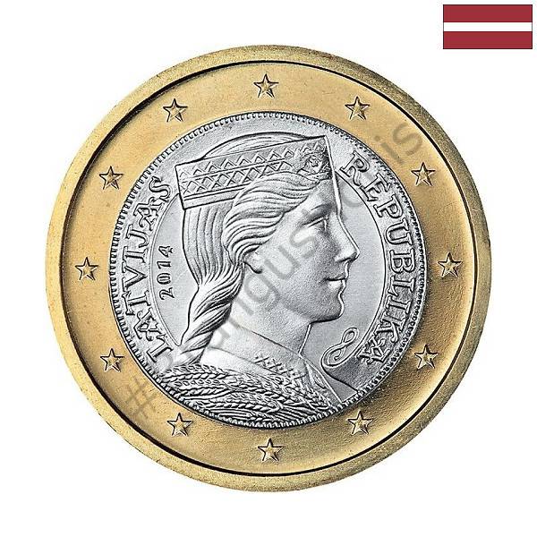 Latvija 1 Euro 2014 UNC 20512029 Latvija 1 Euro 2014 UNC 20512029