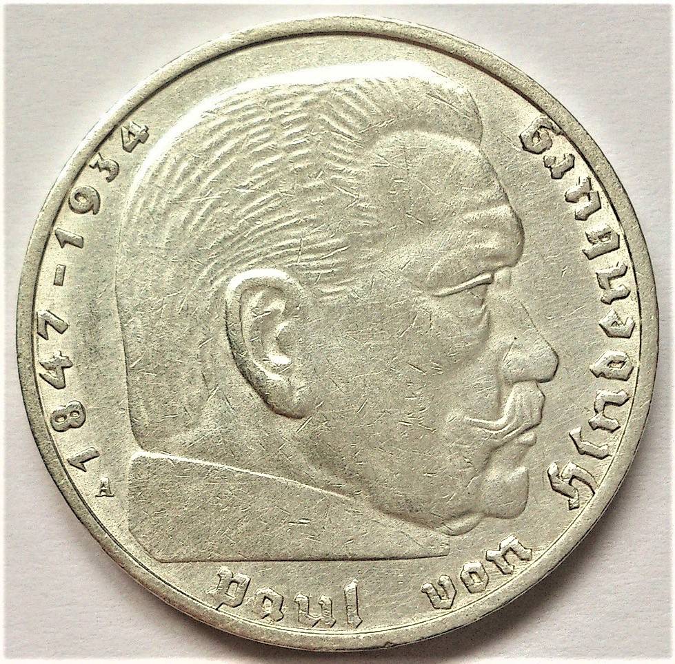 2 REICHSMARK 1938 m. ( A ) . VOKETIJA # 160 | 24657151