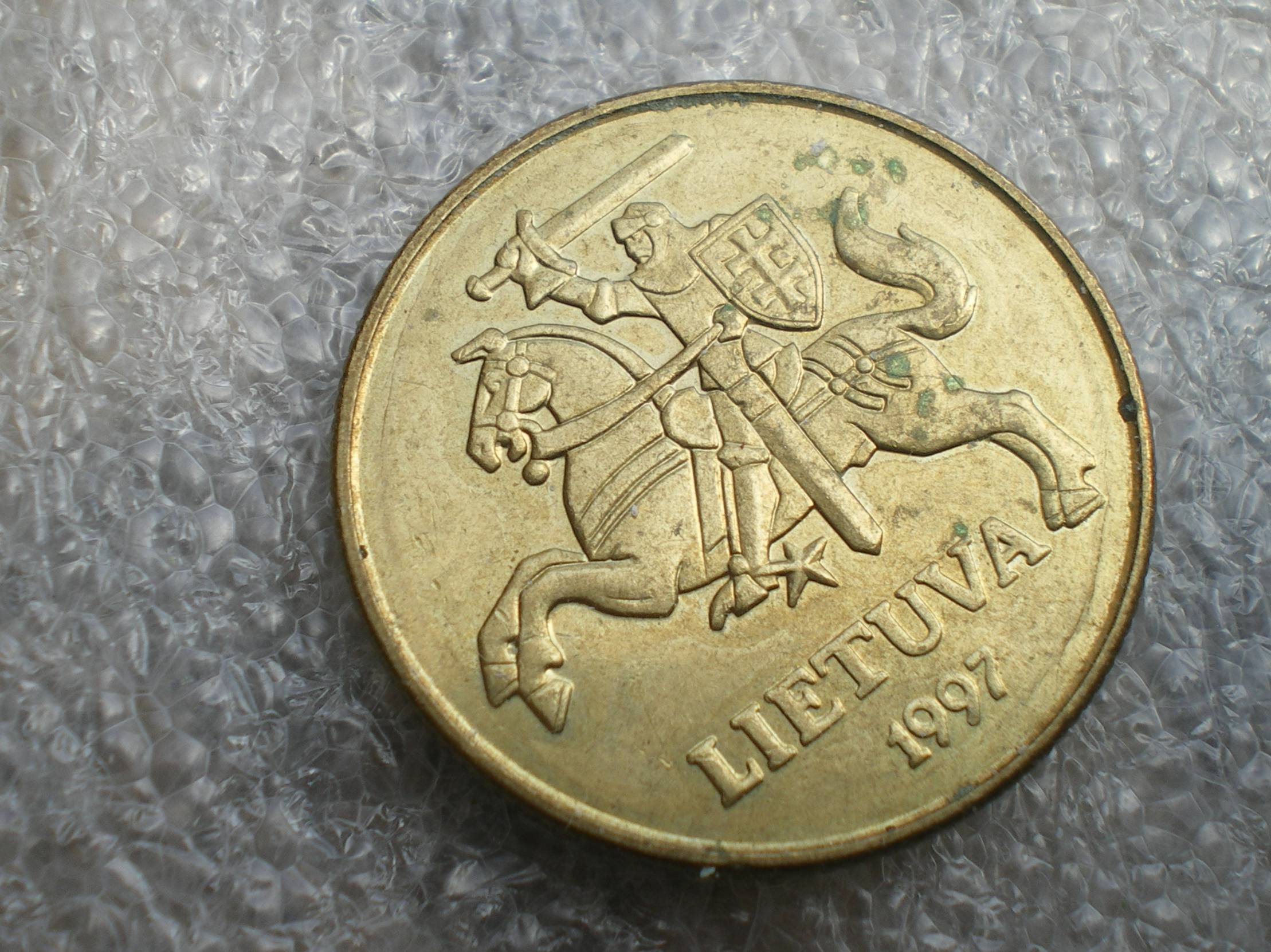 1997 LIETUVA pinigas 50 centų,KM#108 | 23988512