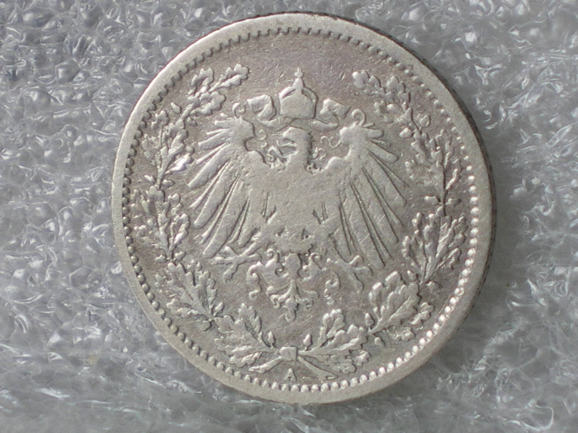 1906A Germany pinigas 1/2 Mark,KM#17 | 24428238