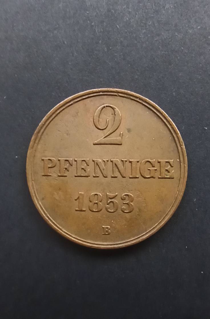 Hannover, 2 Pfennig 1853 KM#217 | 25200210